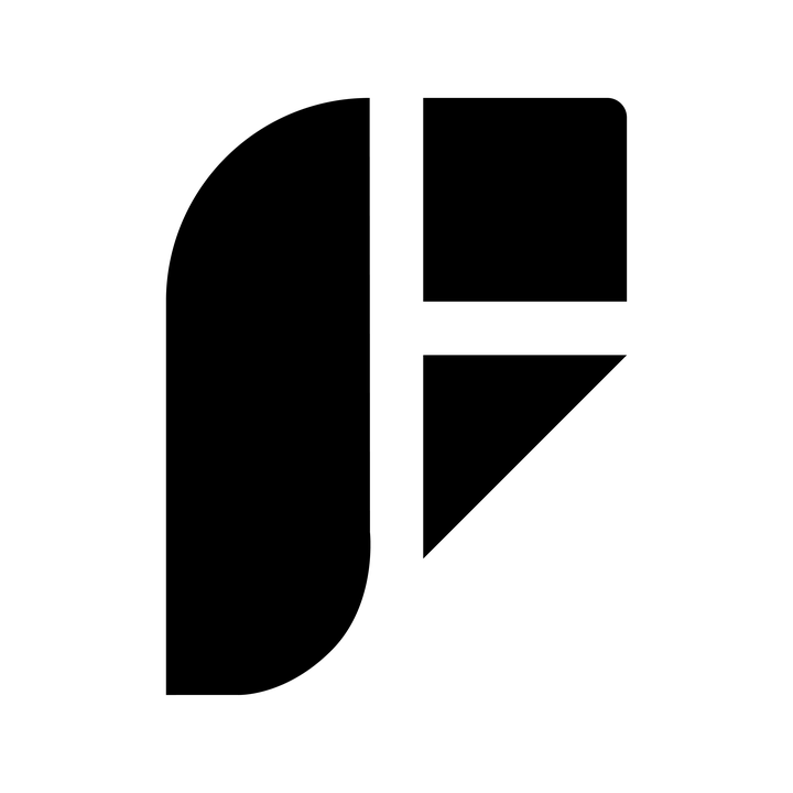 Fortal Studio logo, mark, black